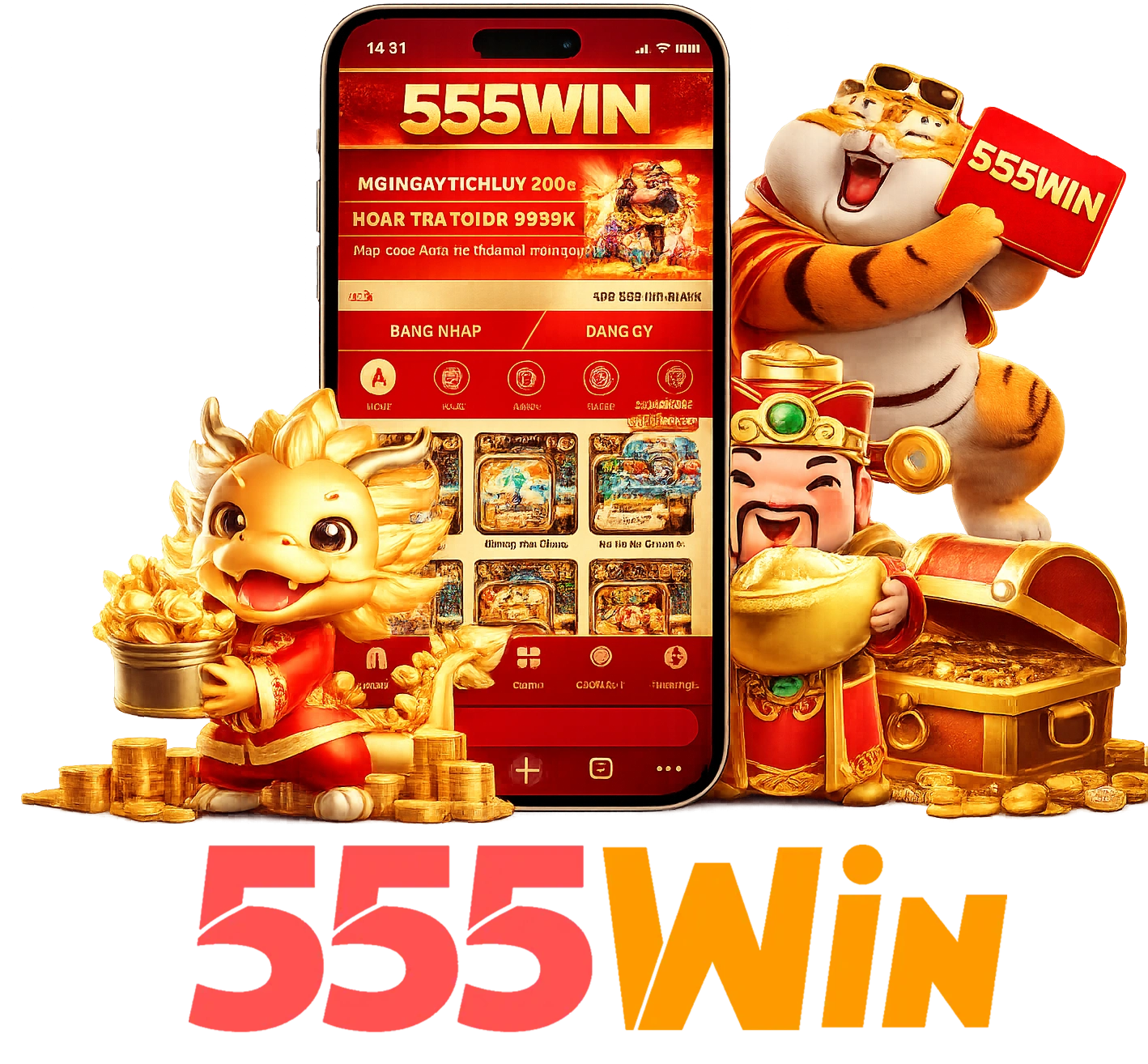 Ứng dụng 555Win trên di động